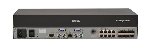 Dell PowerEdge 2160AS 16Ports PS/2 USB KVM Console Switch