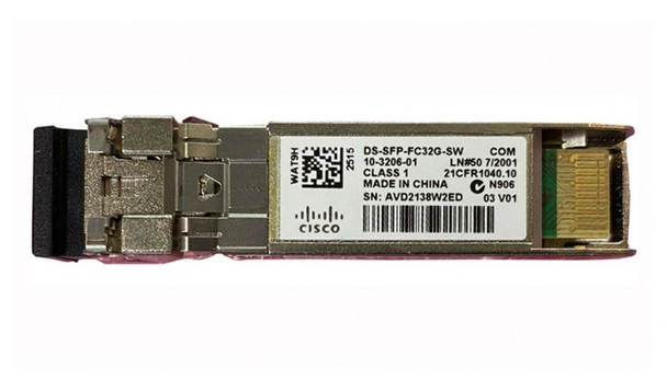 Cisco 32Gb/s Fibre Channel Multi-mode Fibre 20m 850nm Duplex LC Connector SFP+ Transceiver Module