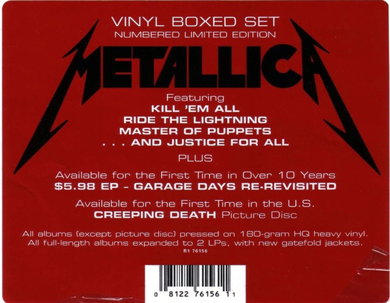 Metallica LimitedEdition Vinyl Box Set (Sealed Numbered 2017/5000