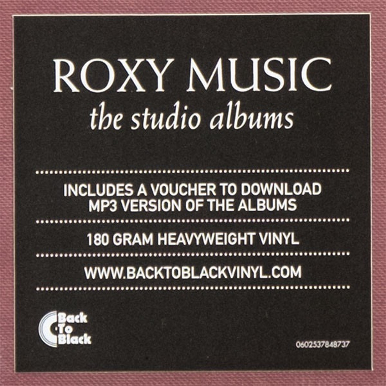 Roxy Music The Studio Albums The Record Centre