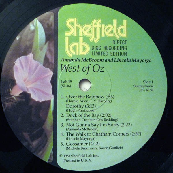 Amanda McBroom - West Of Oz (Sheffield Lab Direct to Disc) - The