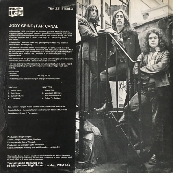 Jody Grind - Far Canal (1st UK Pressing) - The Record Centre