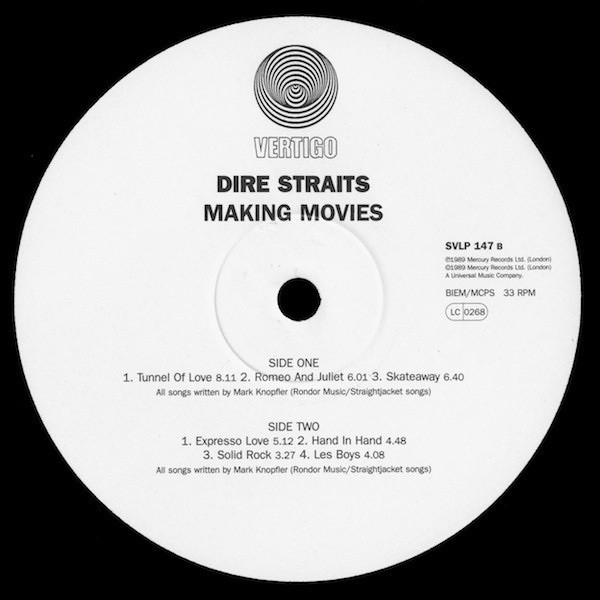 Dire Straits - Making Movies (Simply Vinyl 180g Release) - The Record