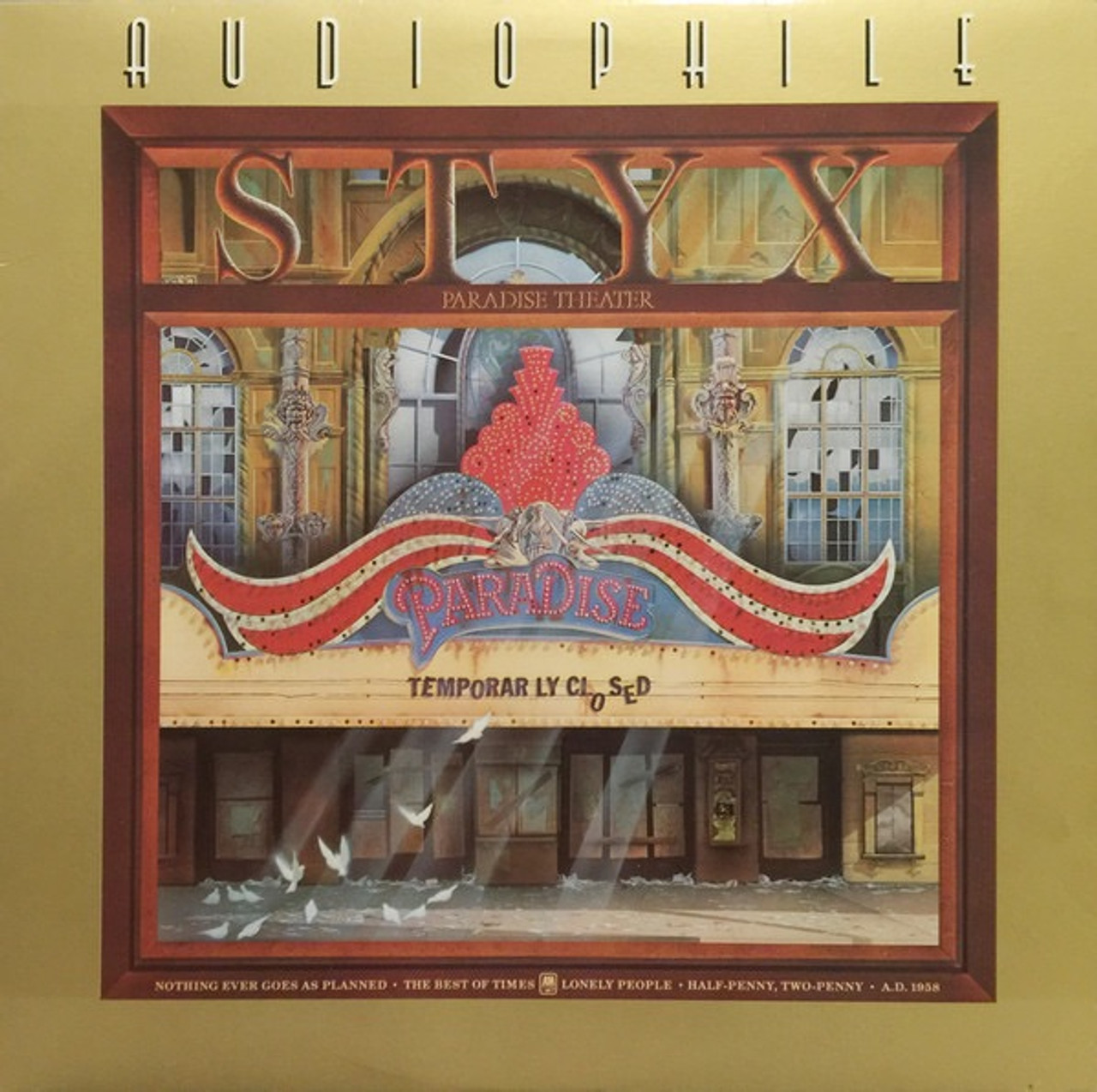 Styx - Paradise Theatre (A&M Audiophile Series) - The Record Centre