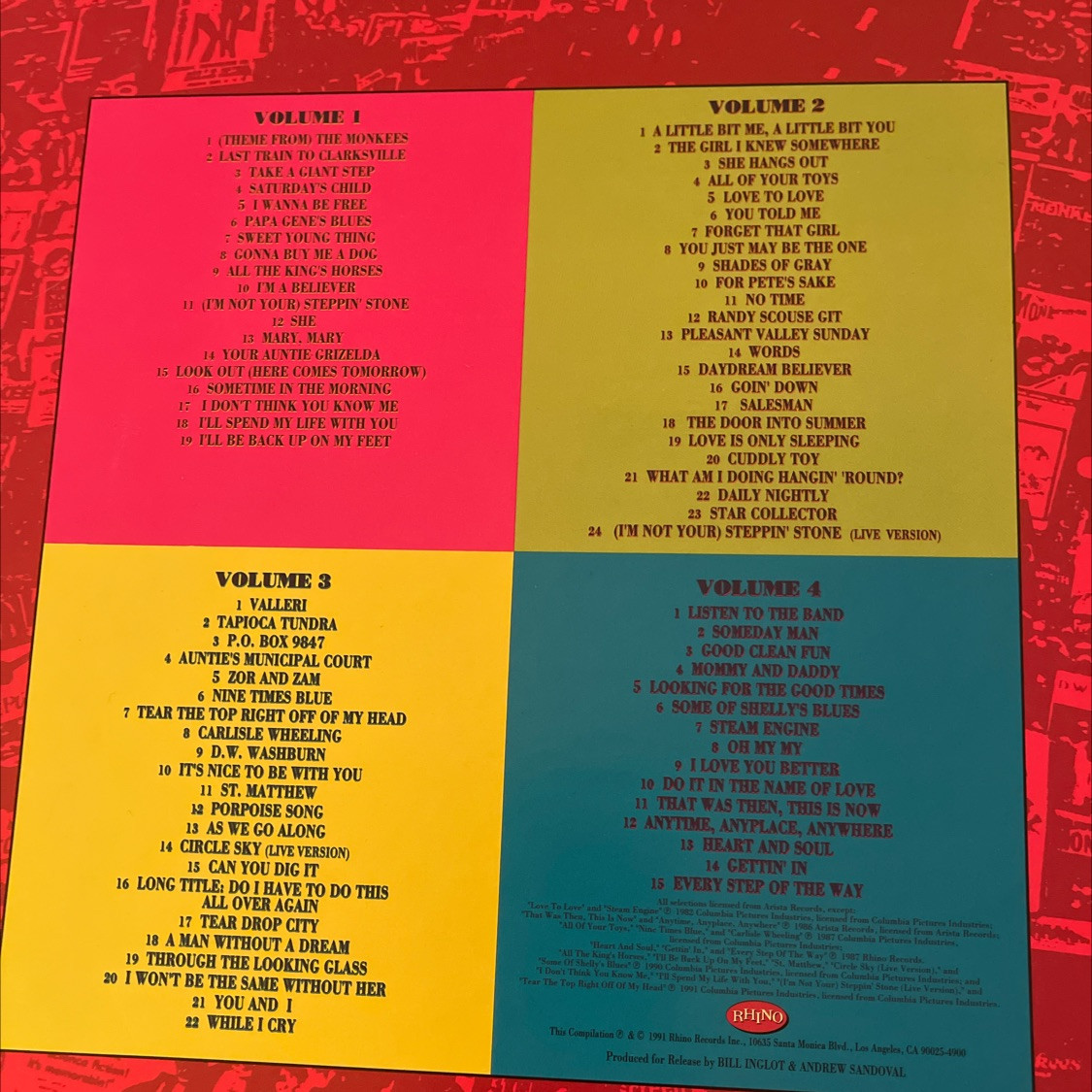 The Monkees Listen To The Band 4枚組ボックス The Monkees - Listen To The Band (4 CD Boxset) - The Record Centre