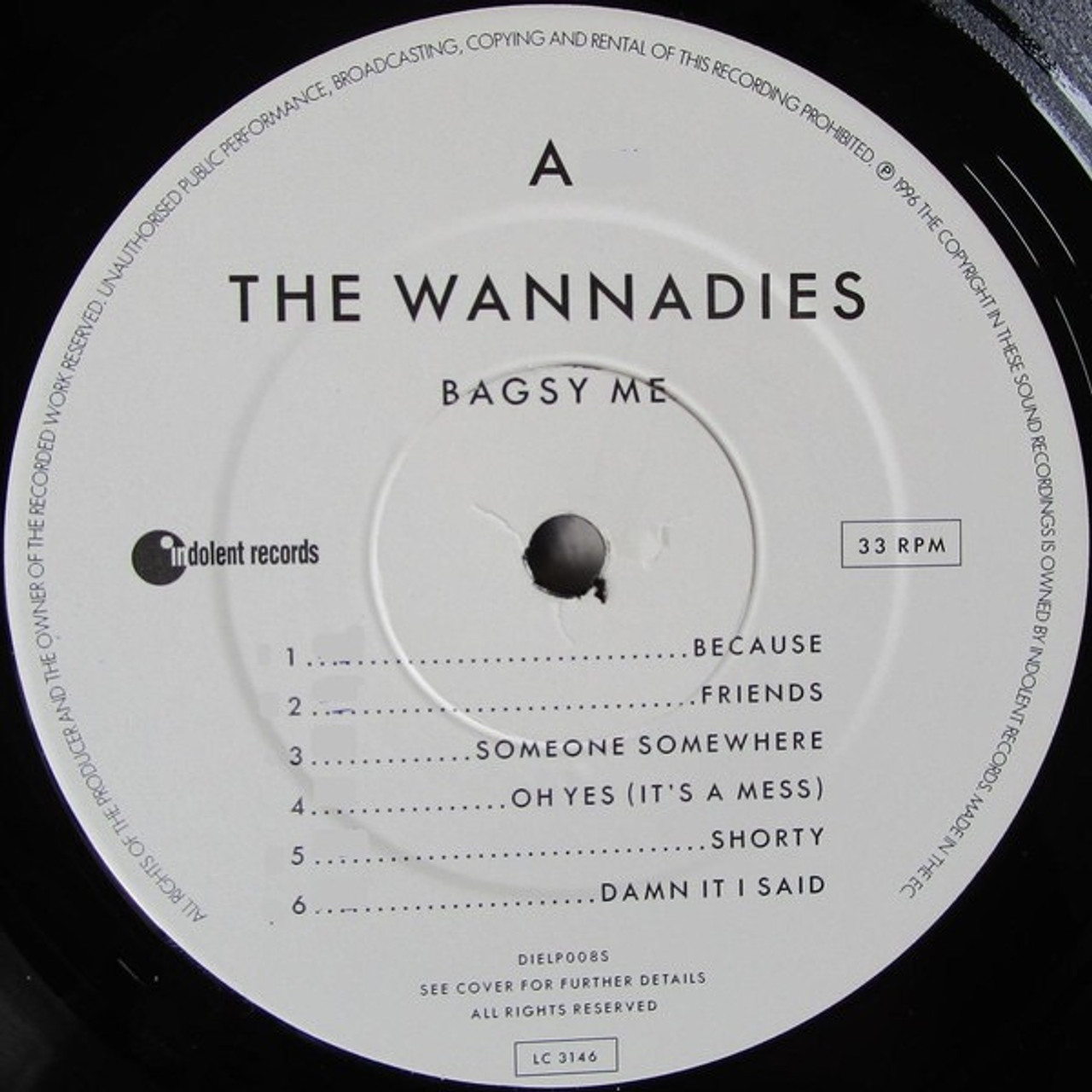 THE WANNADIES BAGSY ME レコード - 洋楽