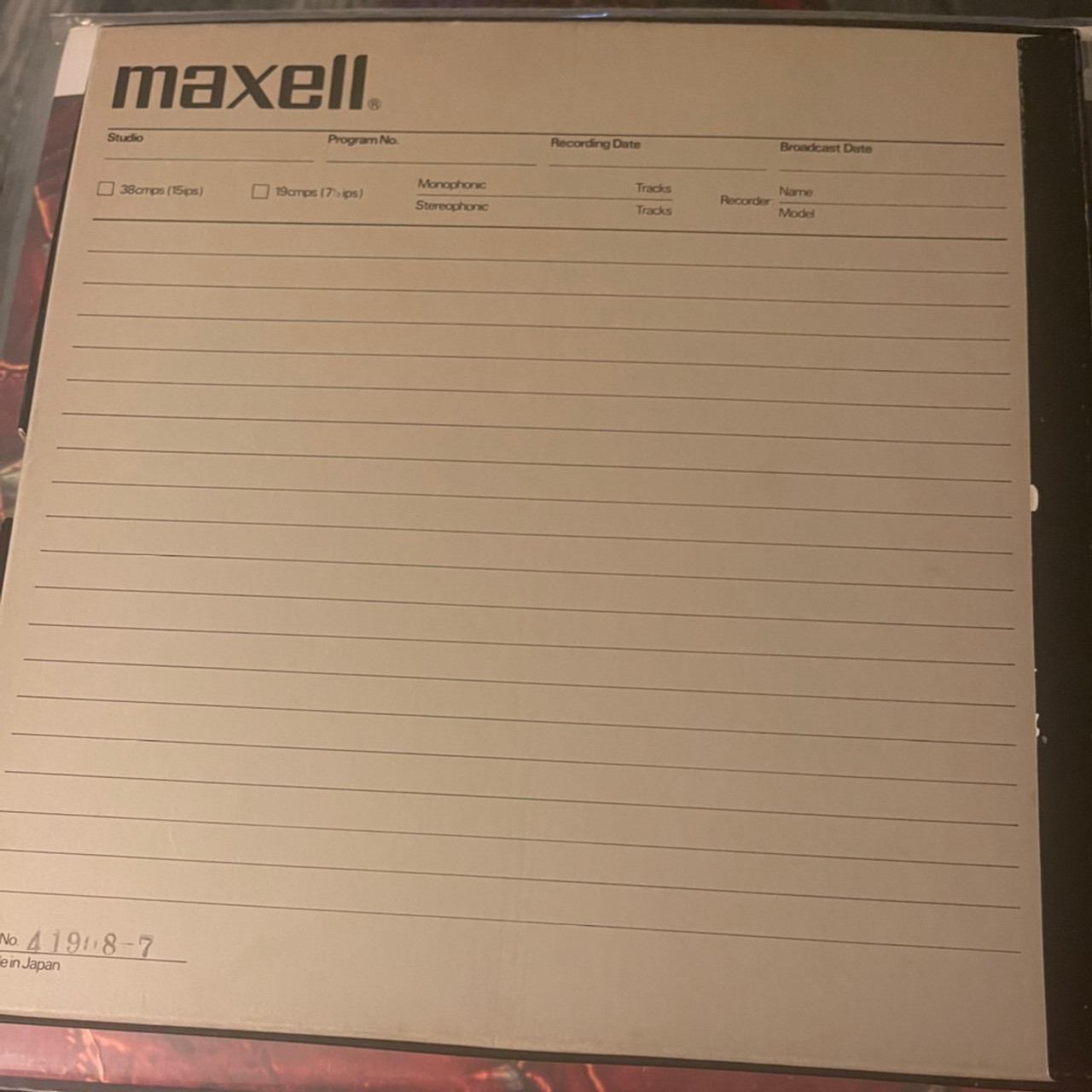 Maxell UD XL 35-180B Reel to Reel Tape (New - Metal Reel) - The Record  Centre