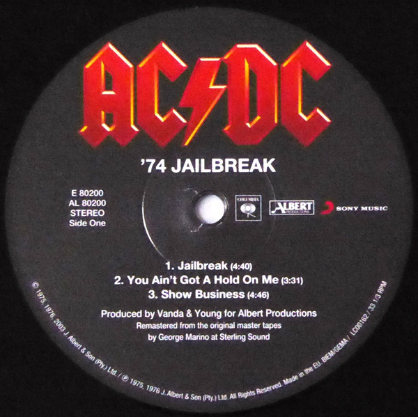 AC/DC - '74 Jailbreak (2003 press)