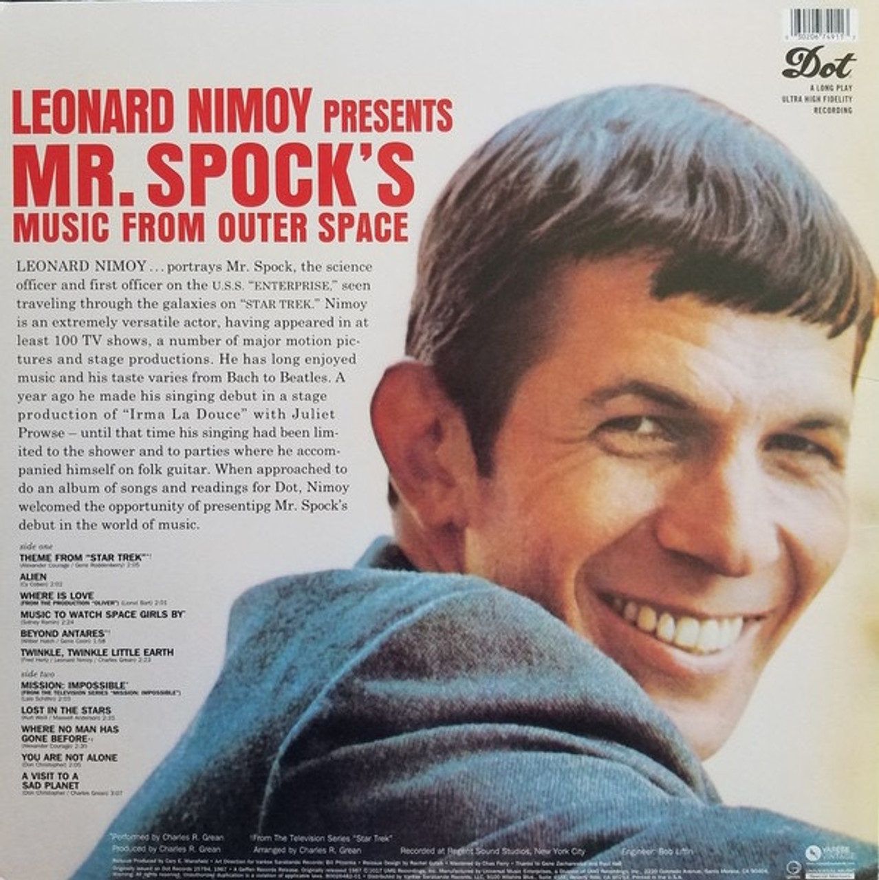 Leonard Nimoy - Presents Mr. Spock's Music From Outer Space - The Record  Centre