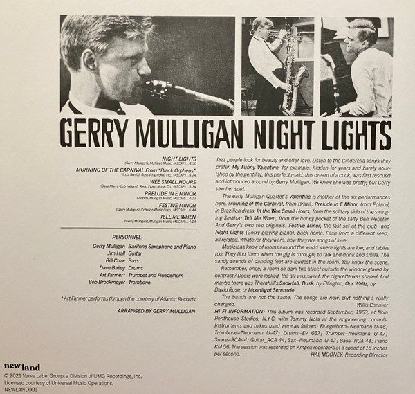 Gerry Mulligan Night Lights