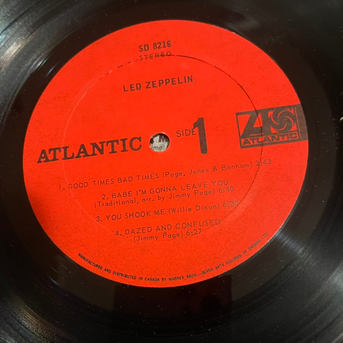 Led Zeppelin - Led Zeppelin (1969 1st Pressing - Grail/Perfect