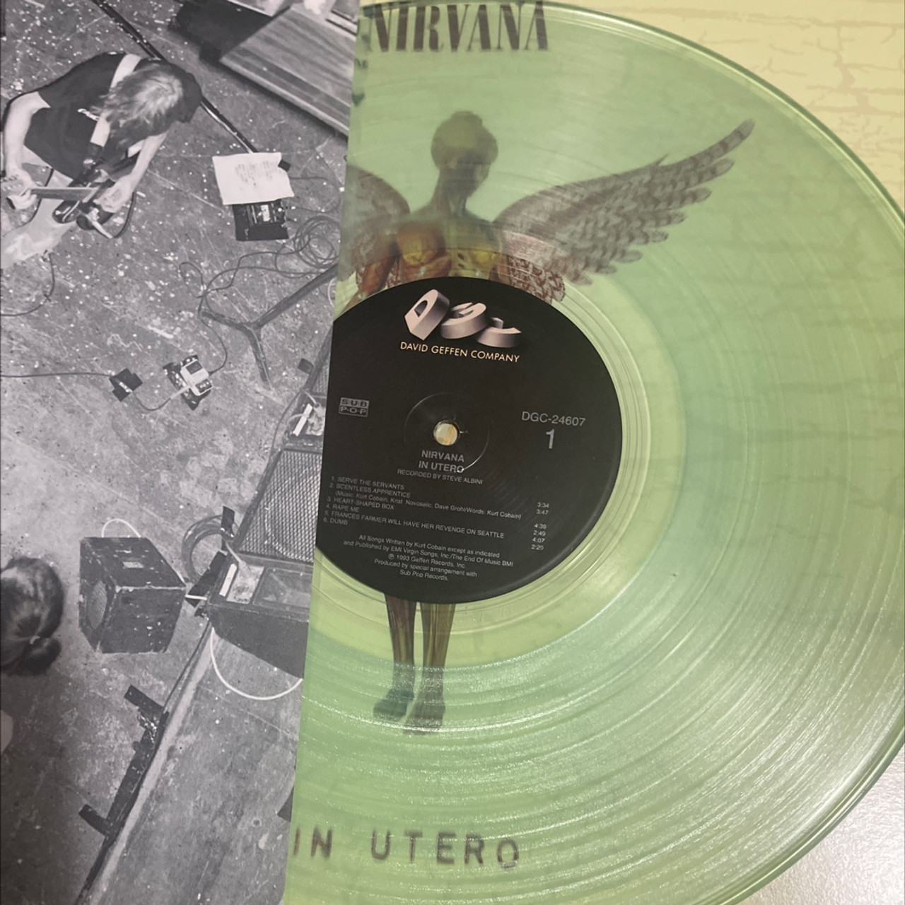 Nirvana - In Utero (1993 Special Limited Edition Disc on Clear