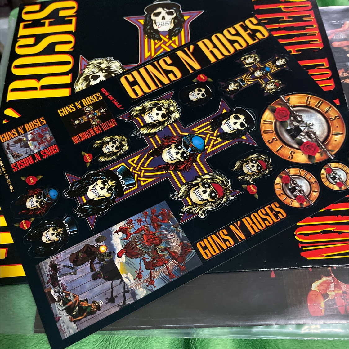 Guns N Roses Appetite For Destruction Gold Record - Limitierte Metall Edition 40x50cm