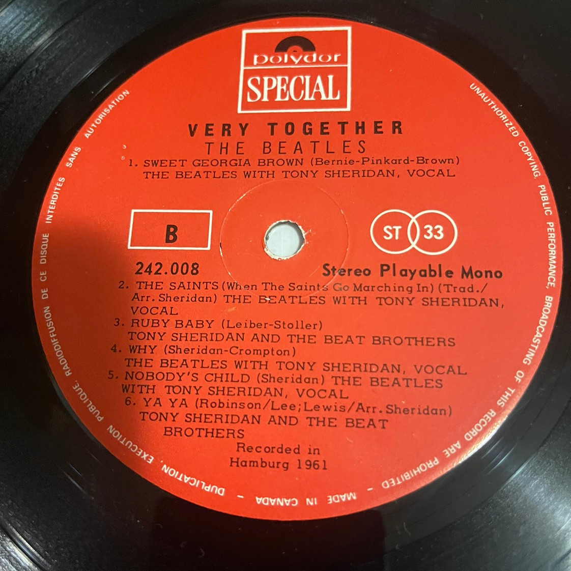 The Beatles Very Together (1969 In Original Shrink / EX Vinyl