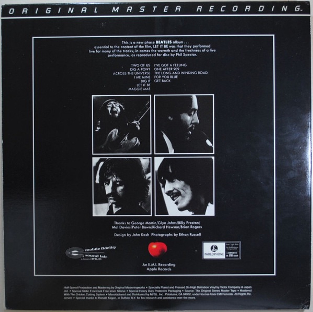 The Beatles - Let It Be (1986 MFSL NM Vinyl) - The Record Centre