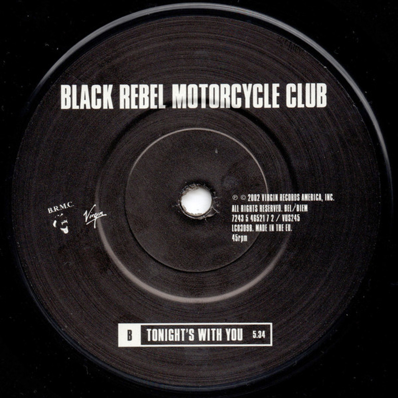 Black Rebel Motorcycle Club – Spread Your Love 2 track 7 inch single used  UK 2002 NM/