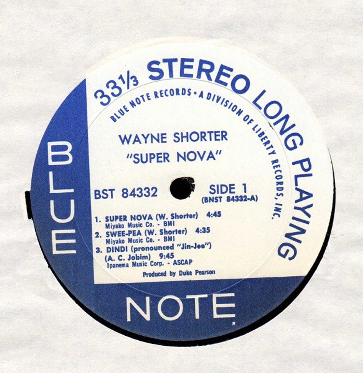 Wayne Shorter – Super Nova (Blue Note, Liberty, US, 1969, VG+/VG+)