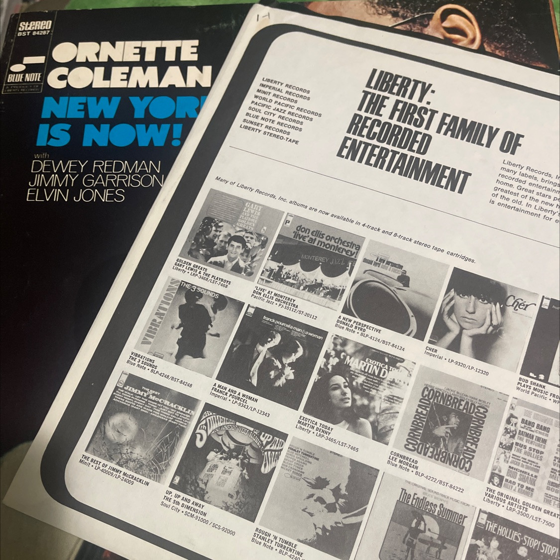 Ornette Coleman - New York Is Now! (1969 Unipak Blue Note Liberty 