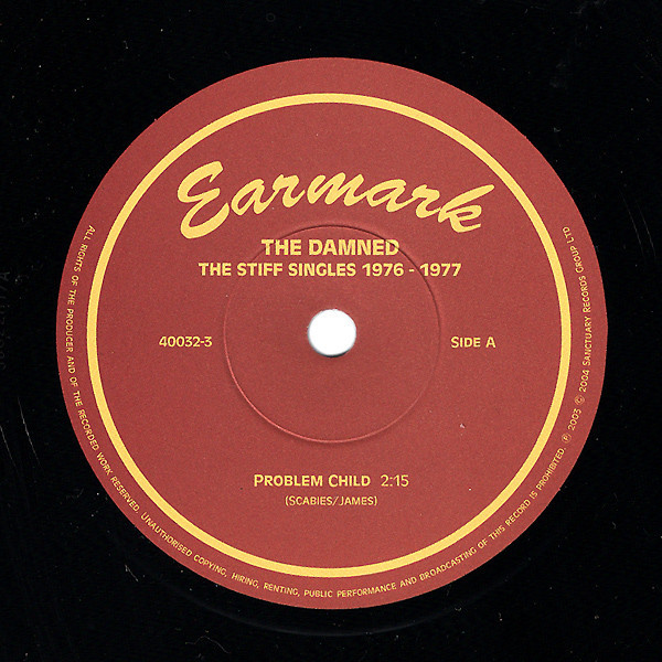 The Damned – The Stiff Singles 1976-1977 (5 x 7 inch singles box
