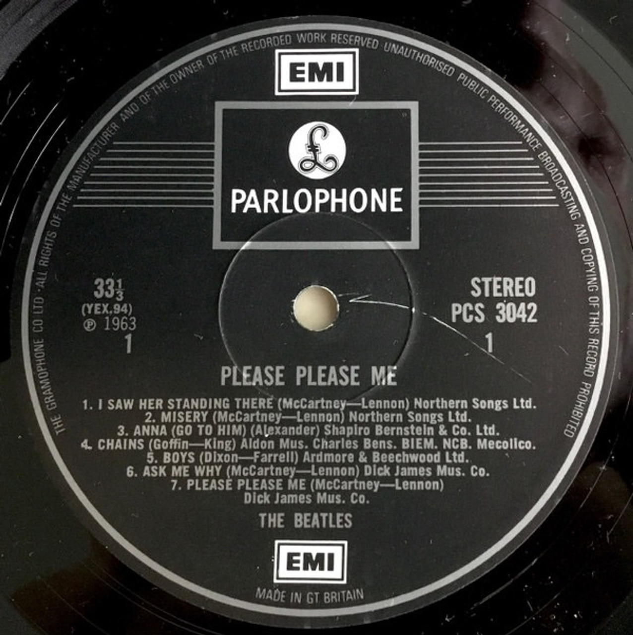 The Beatles - Please Please Me (1971 UK Stereo EX/EX) - The