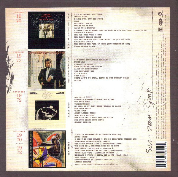 Captain Beefheart – Sun Zoom Spark: 1970 To 1972 (4 CD box set