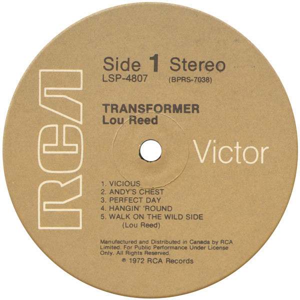 Lou Reed – Transformer (Canada)