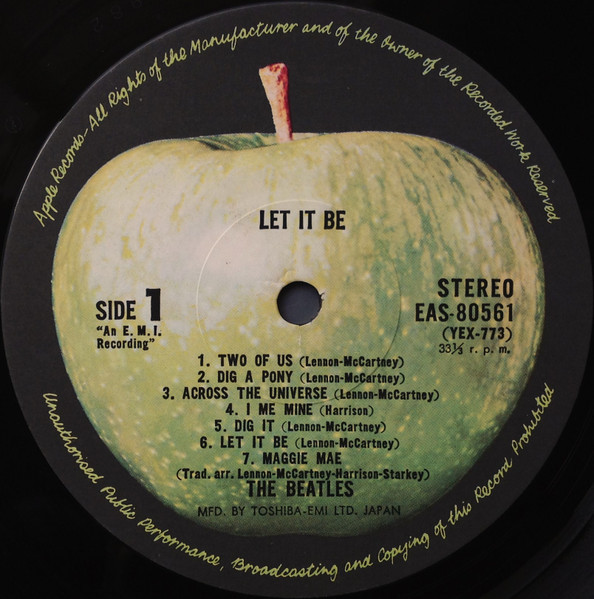 The Beatles - Let It Be (LP used Japan 1976 reissue gatefold NM/VG+