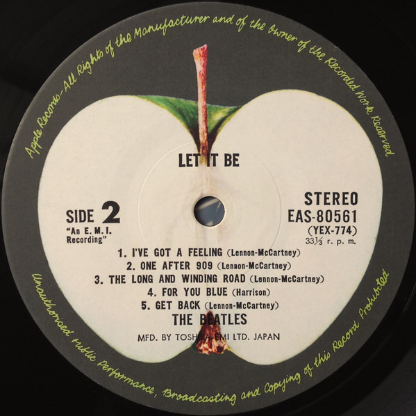 The Beatles - Let It Be (LP used Japan 1976 reissue gatefold NM/VG+