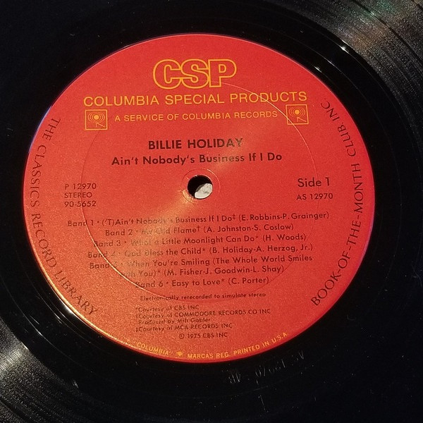 Billie Holiday - Ain't Nobody's Business If I Do ( 4 LP Box) - The