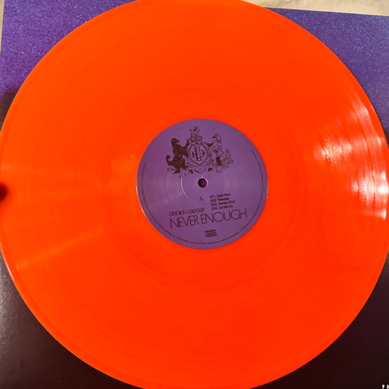 【新品/レア限定】Daniel Caesar NEVER ENOUGH レコード Never Enough (オレンジ・ヴァイナル仕様/2枚組アナログレコード