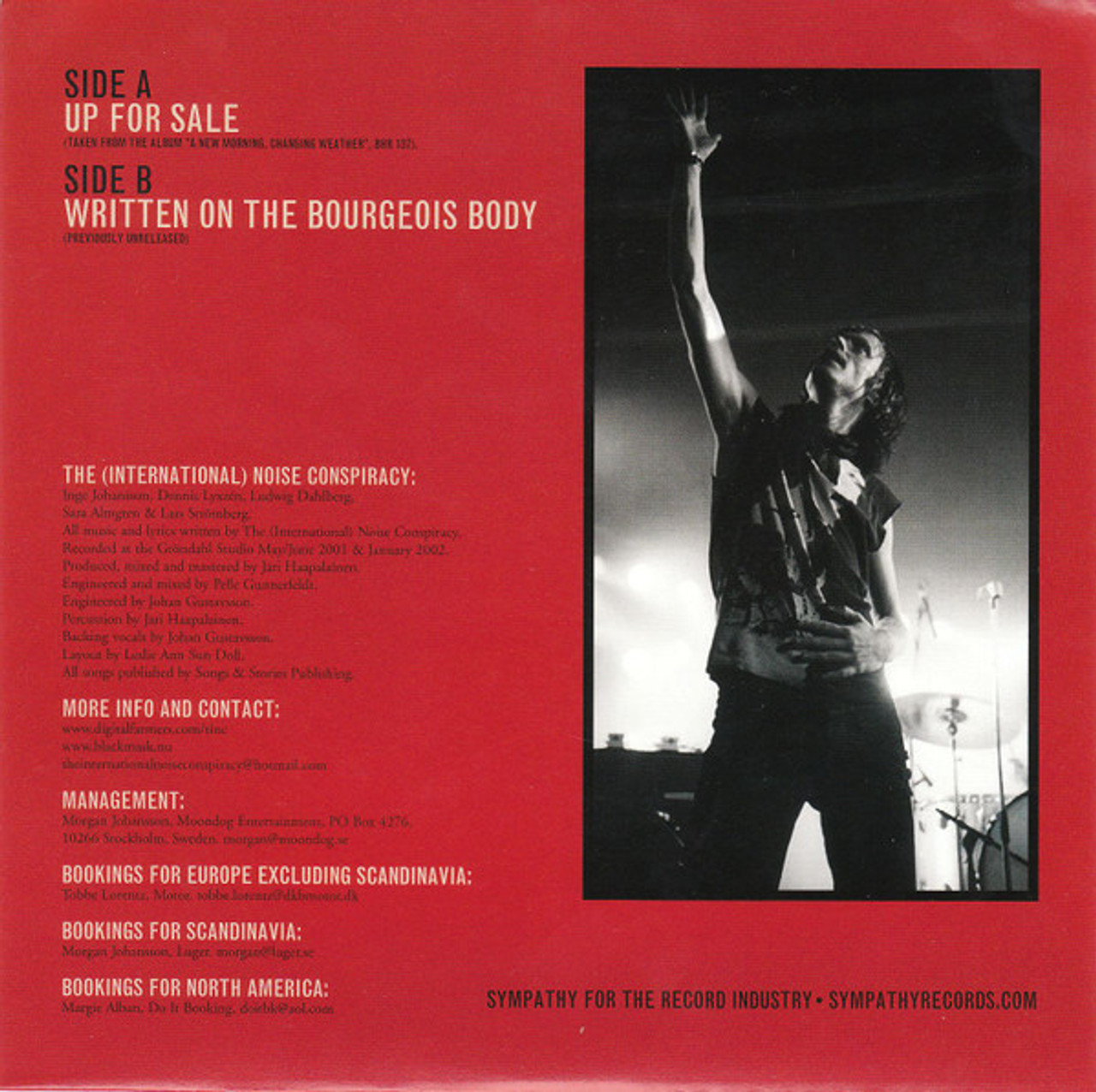 The (International) Noise Conspiracy – Up For Sale (2 track 7 inch