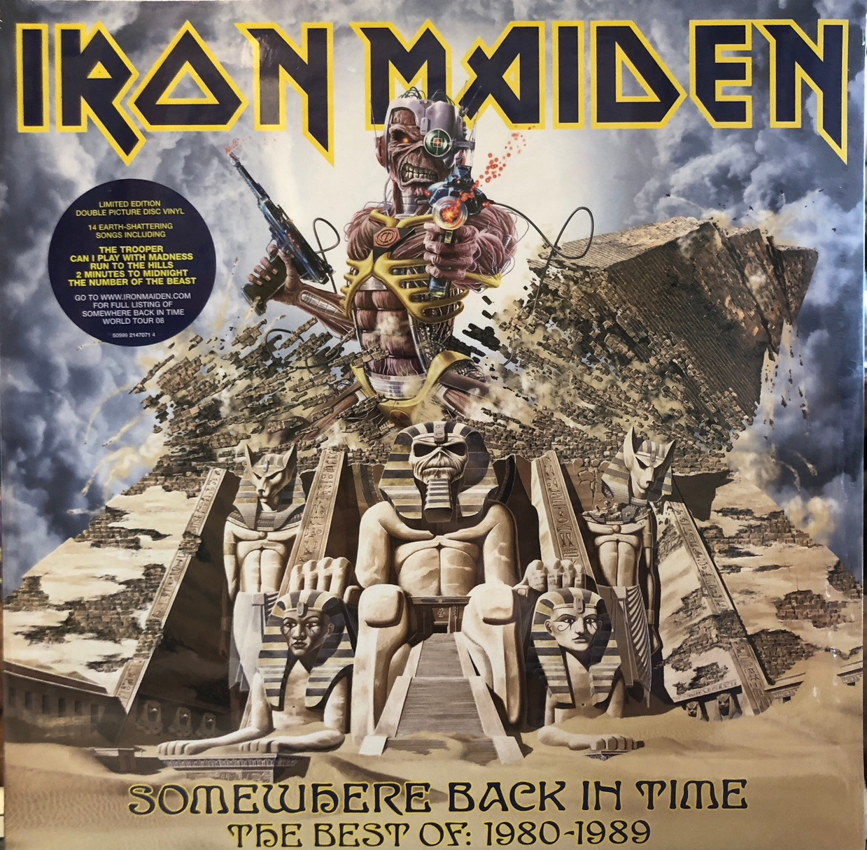 【激レア】1980.US盤　IRON MAIDEN レコード Iron Maiden - Somewhere Back In Time - The Best Of: 1980-1989