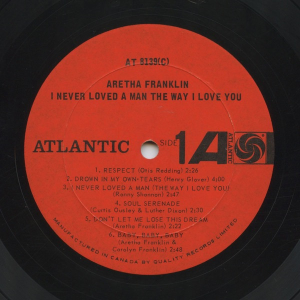 Aretha Franklin / I Never Loved A Man The Way I Love You - LP Used main image 0
