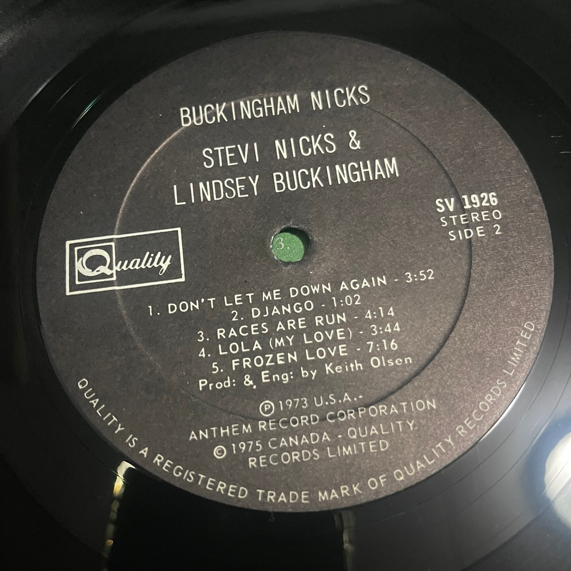 Buckingham Nicks - Buckingham Nicks (1975 Misprint RARE EX/VG