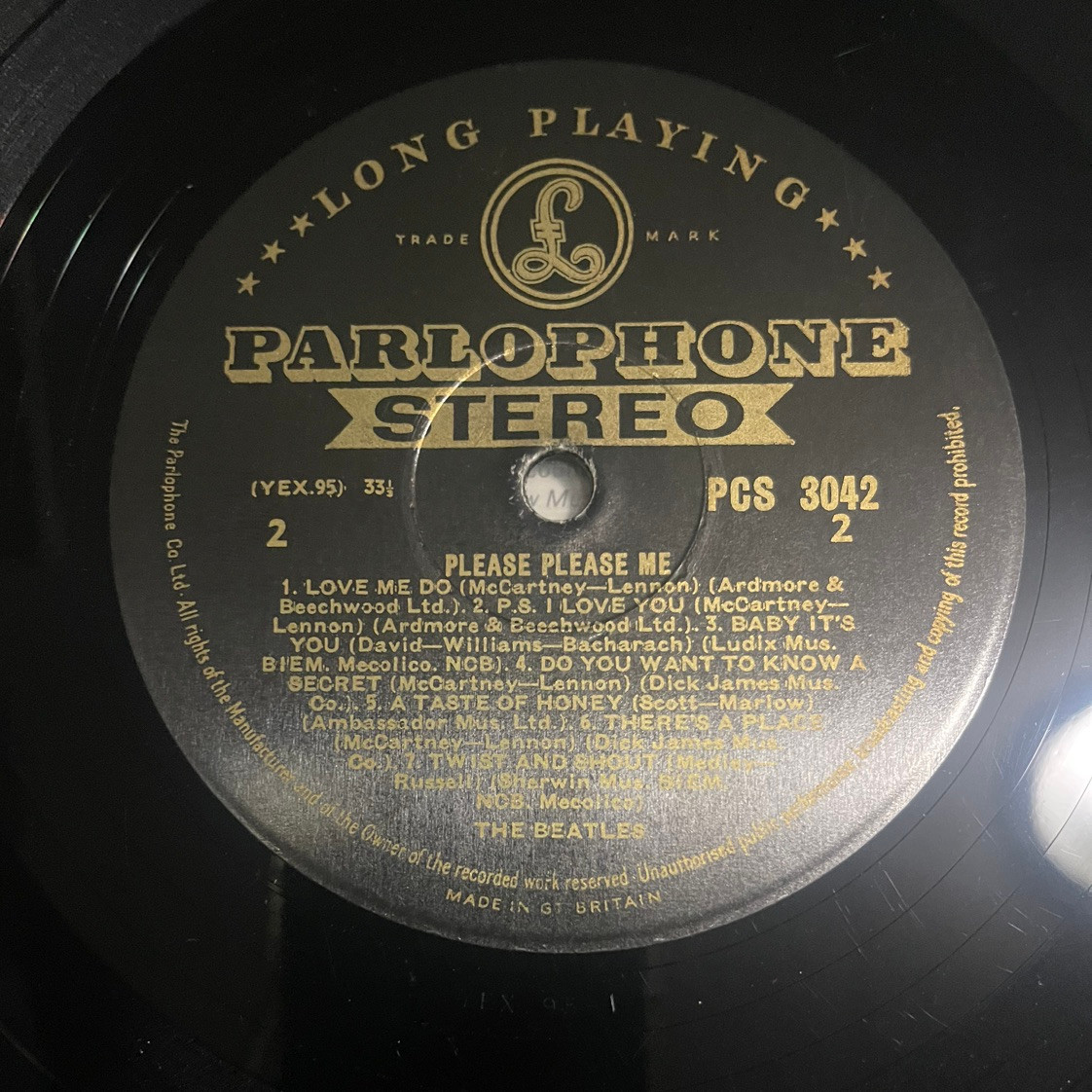 SOLD ~ The Beatles - Please Please Me (1963 UK 1st Stereo Black