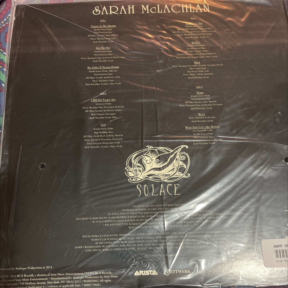 Sarah McLachlan - Solace (Analogue Productions 2LP 200g) - The