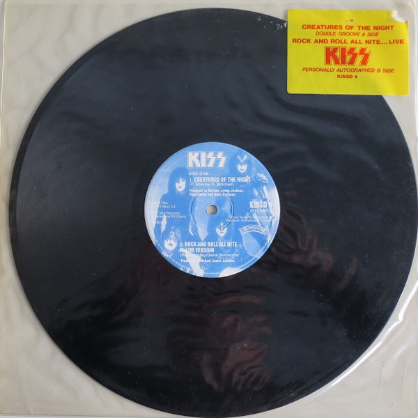 Kiss - Creatures Of The Night (12” Single with autographs etched