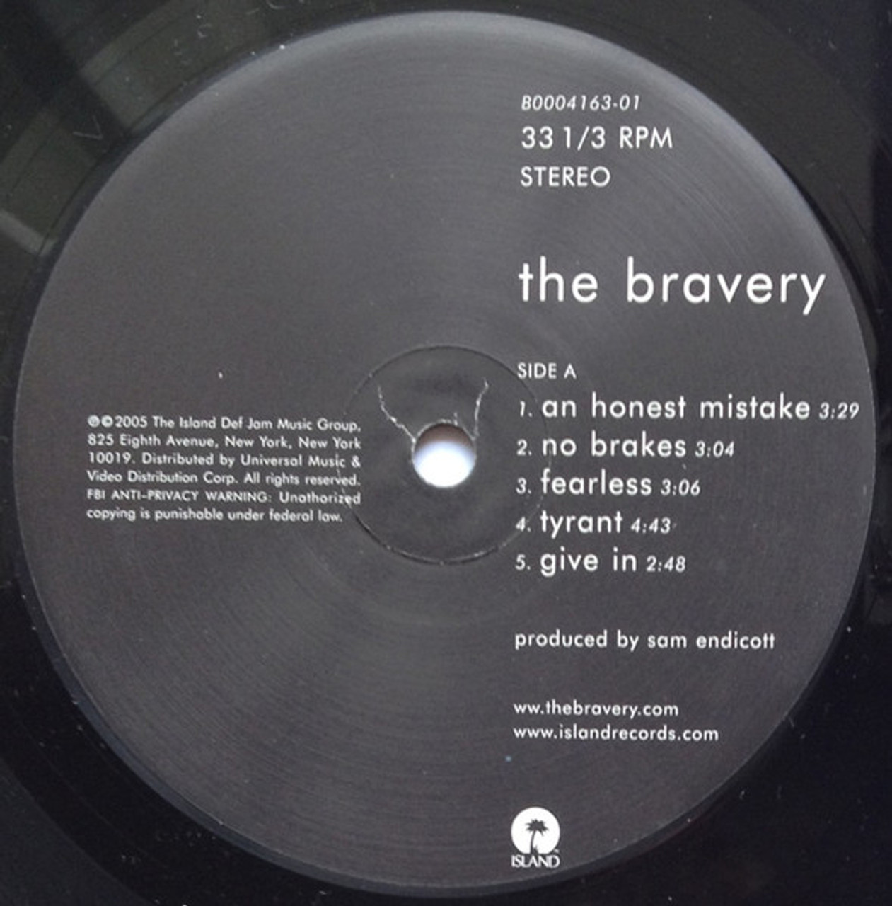 the bravery LPレコード the bravery LPレコード