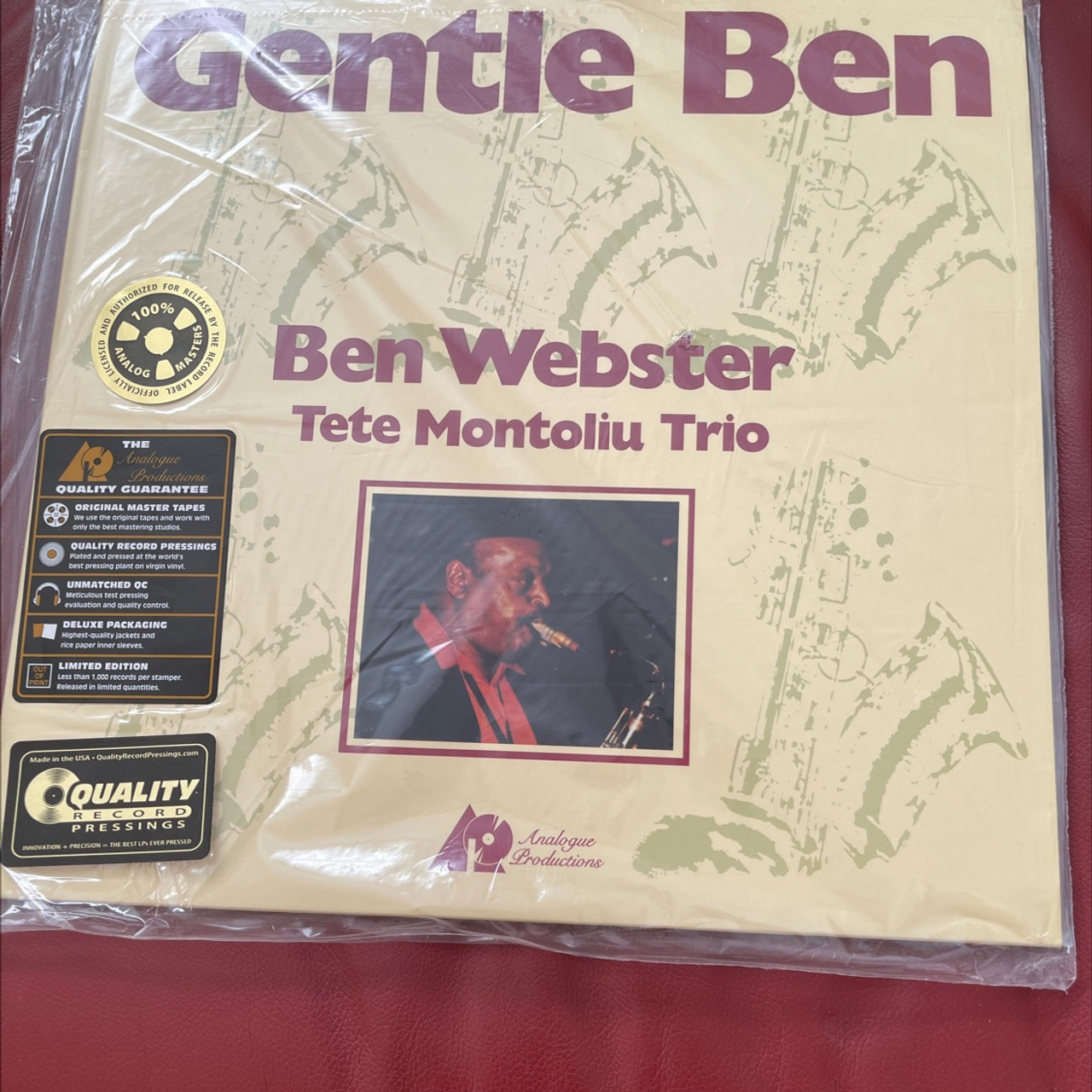 Ben Webster - Gentle Ben (Analogue Productions 200g) - The Record