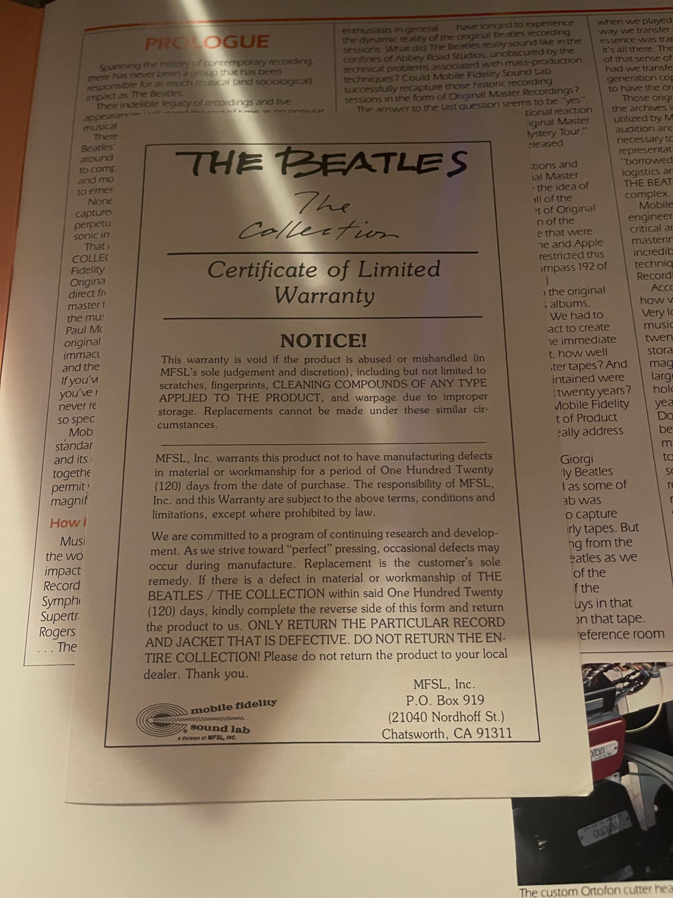 The Beatles - The Collection Box Set by Mobile Fidelity Sound Lab