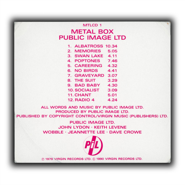 Public Image Limited Metal Box (1990 CD Box NM CD) The Record Centre