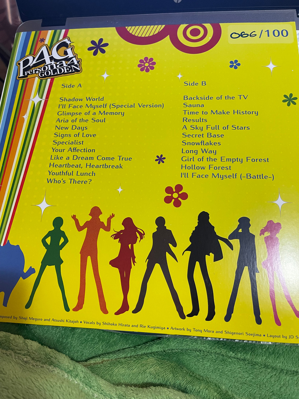 Persona 4 Golden Vinyl (Not Moonshake) soundtrack LP with insert