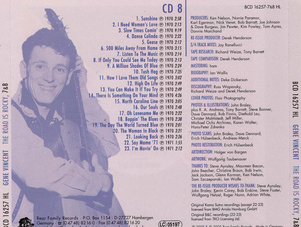 GENEVINCENT/THE ROAD IS ROCKY