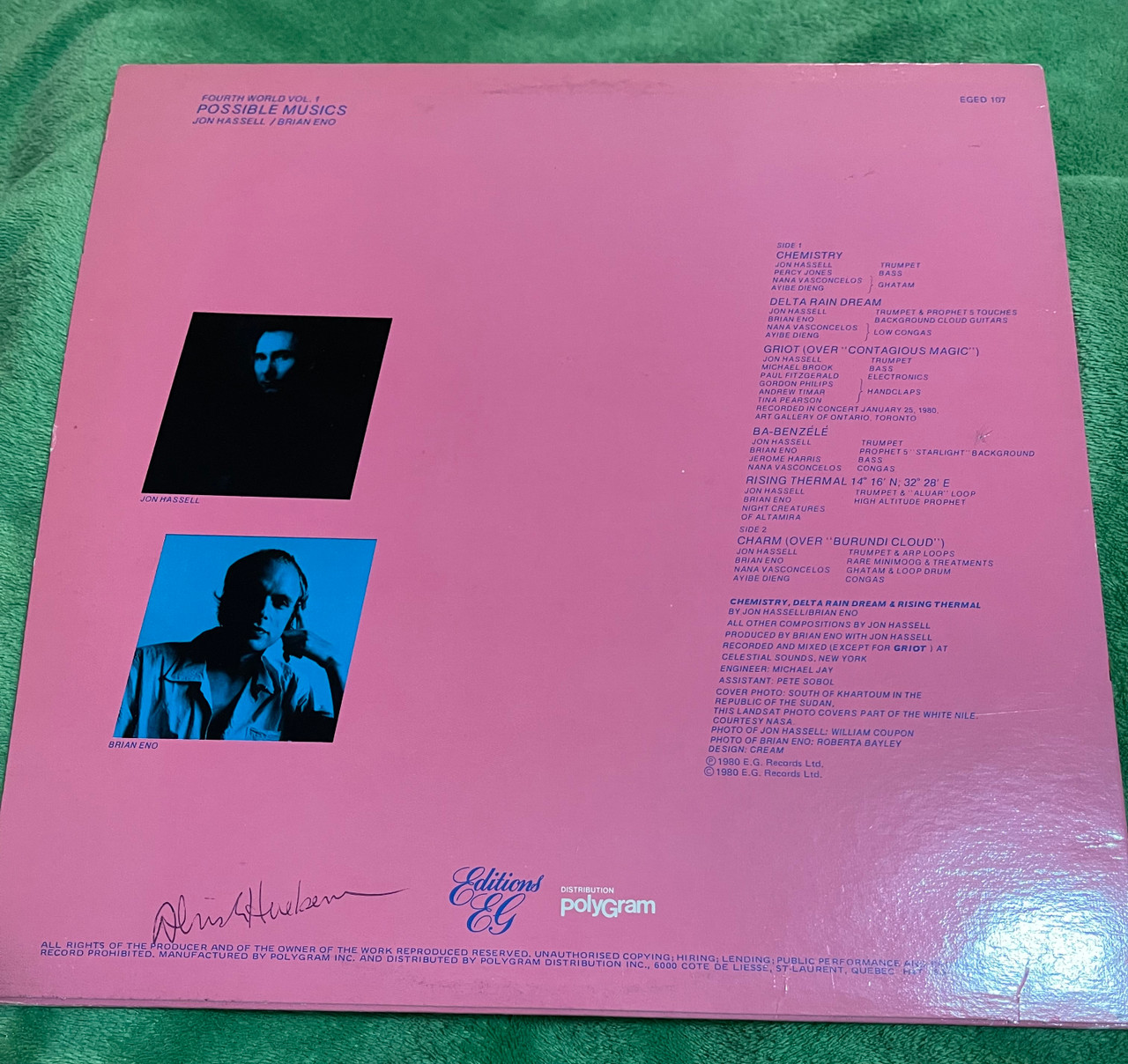 Jon Hassell - Brian Eno ~ Fourth World Vol. 1 ~ Possible Musics
