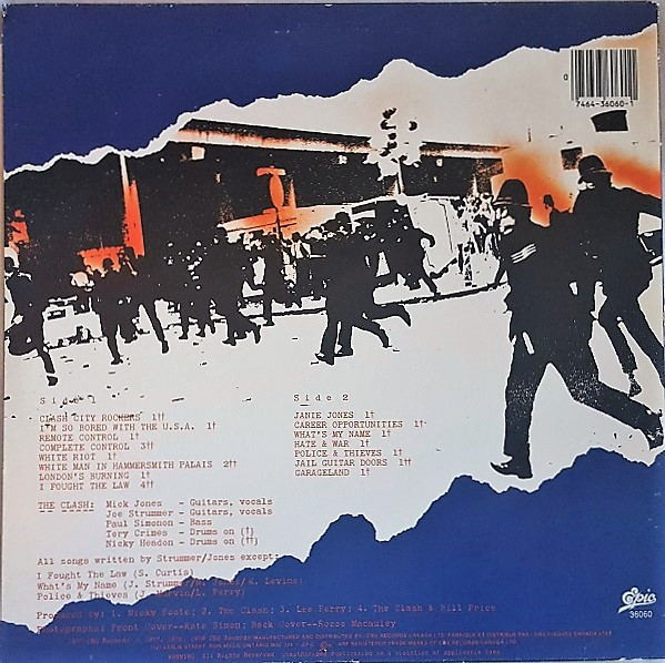The Clash – The Clash (LP used Canada reissue blue cover NM/VG+)