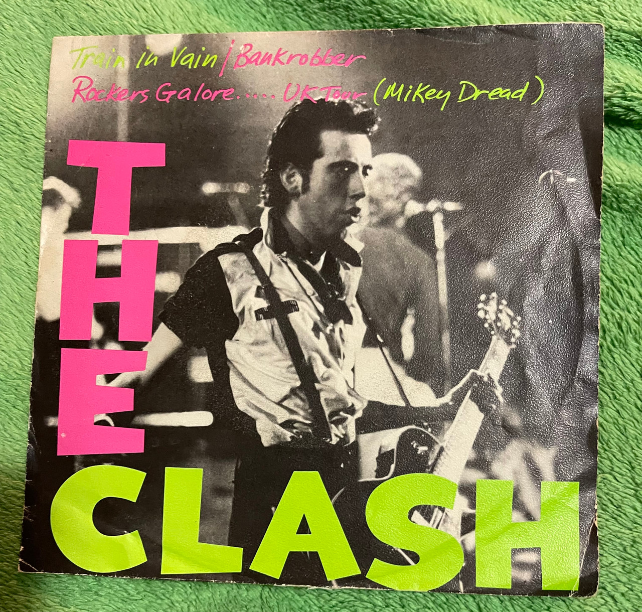 THE CLASH - BANKROBBER 国内盤・見本盤 The Clash - Train In Vain / Bankrobber (1980 7” UK 33RPM) - The