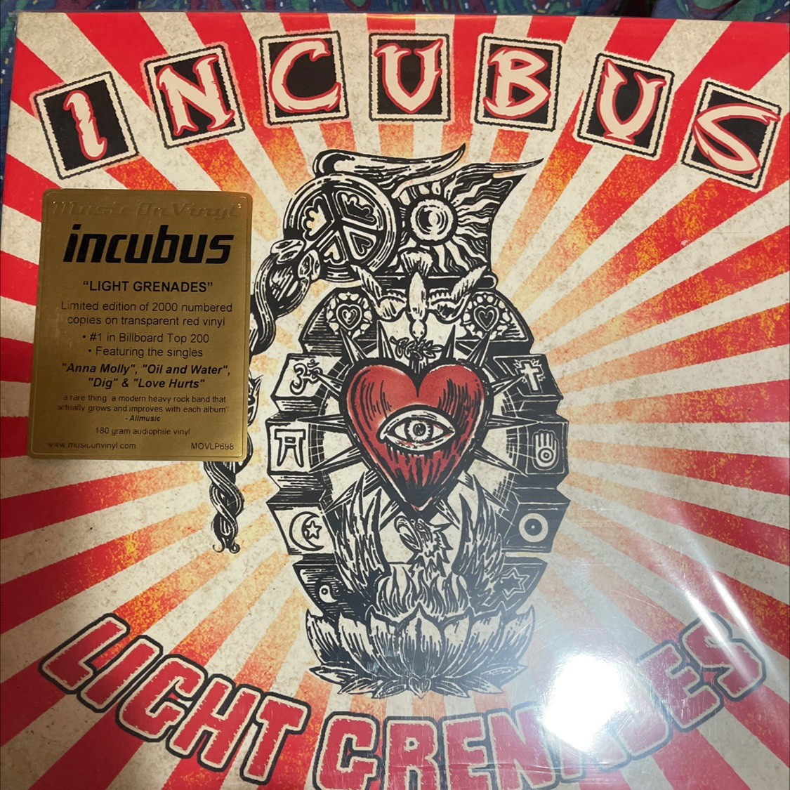Incubus - Light Grenades (MOV - Limited Edition) - The Record Centre