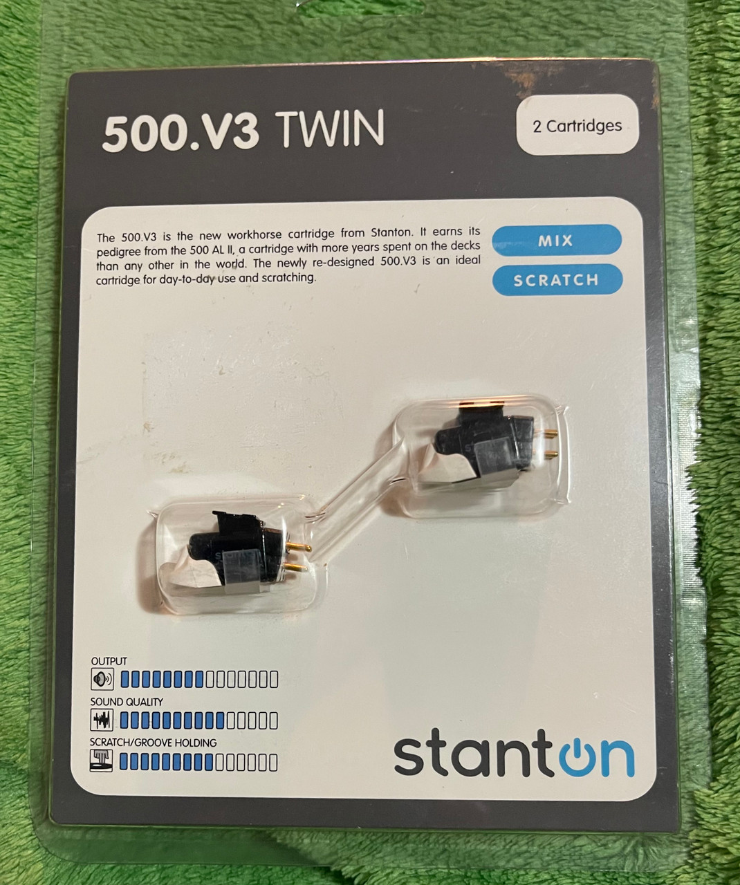 Pair of Stanton 500.V3 DJ cartridges - New - The Record Centre
