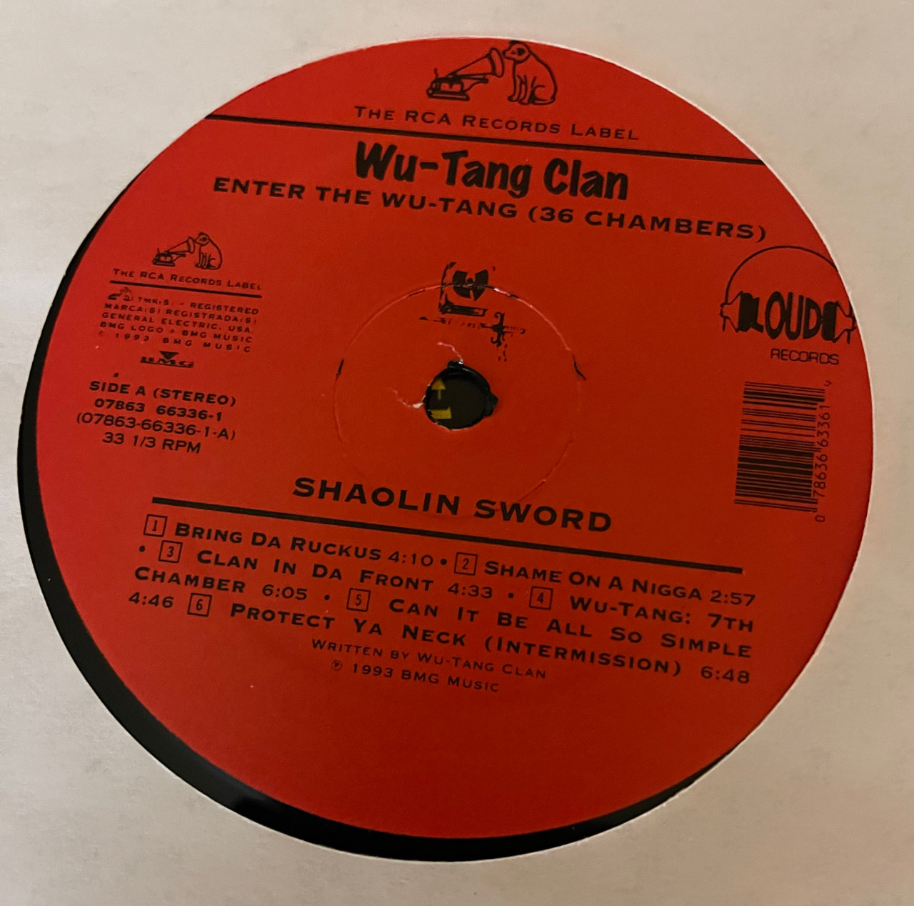 Wu-Tang Clan レコード1993年US Original 値下げ可能 Wu-Tang Clan - Enter The Wu-Tang (36 Chambers) (1993 1st US