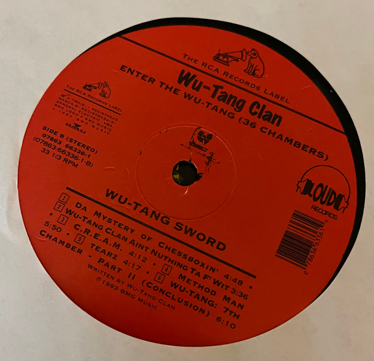 Wu-Tang Clan レコード1993年US Original 値下げ可能 Wu-Tang Clan - Enter The Wu-Tang (36 Chambers) (1993 1st US